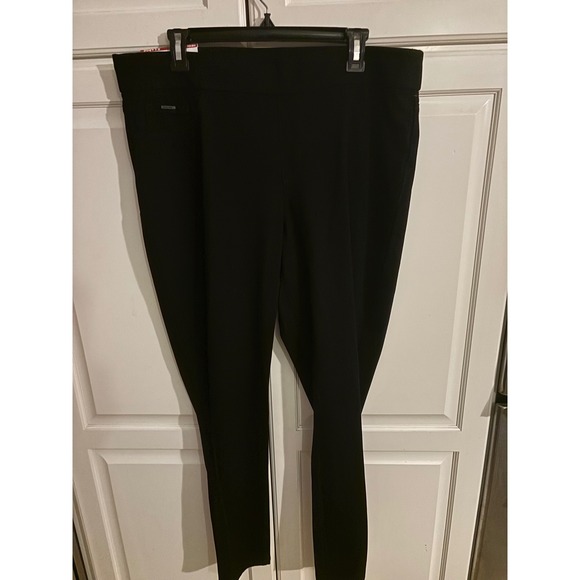 Nine West Jeans Women's Black Heidi Pull On Skinny Ponte Pants XL - Picture 1 of 6